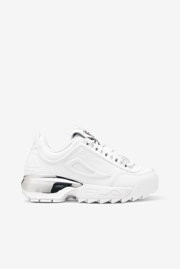 Fila Disruptor 2A Chrome Women's Sneakers - White/Navy/Red,NZ 267-4289